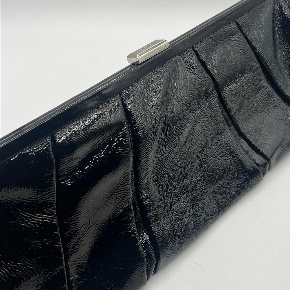 HOBO black patent leather handbag